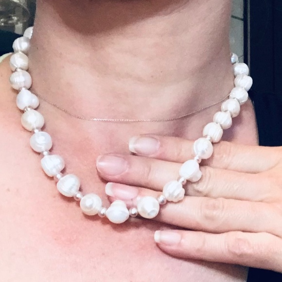 Madreperla Majorca Ringed Pearl Station Necklace - Picture 6 of 7